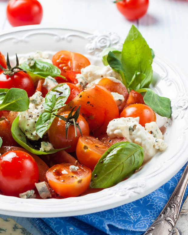 Roasted Tomatoes with Blue Cheese Jamie Geller
