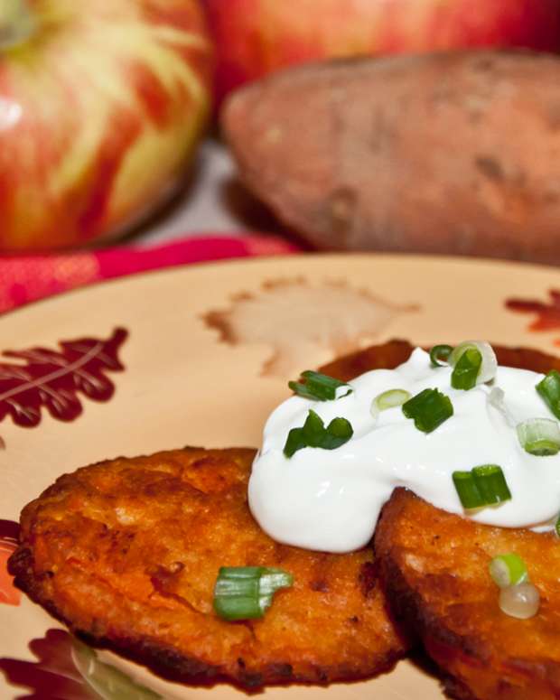 Sweet Potato Latkes Yam Latkes Jamie Geller