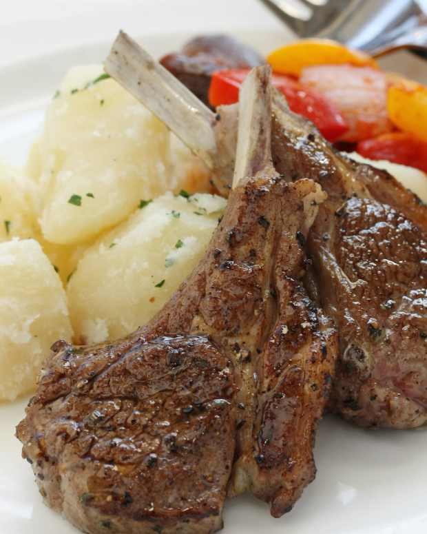 LemonPepper Lamb Chops with Mango Chutney Jamie Geller