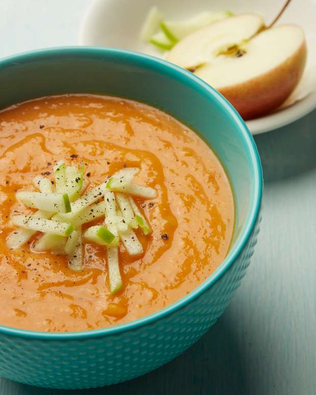 Apple and Parsnip Soup Jamie Geller