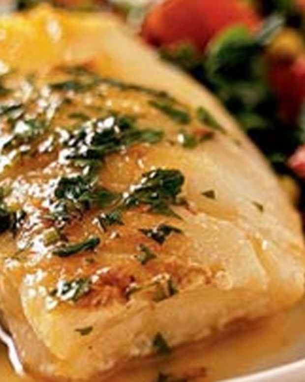 Sea Bass Nicoise with Saffron Tomato Jus Jamie Geller