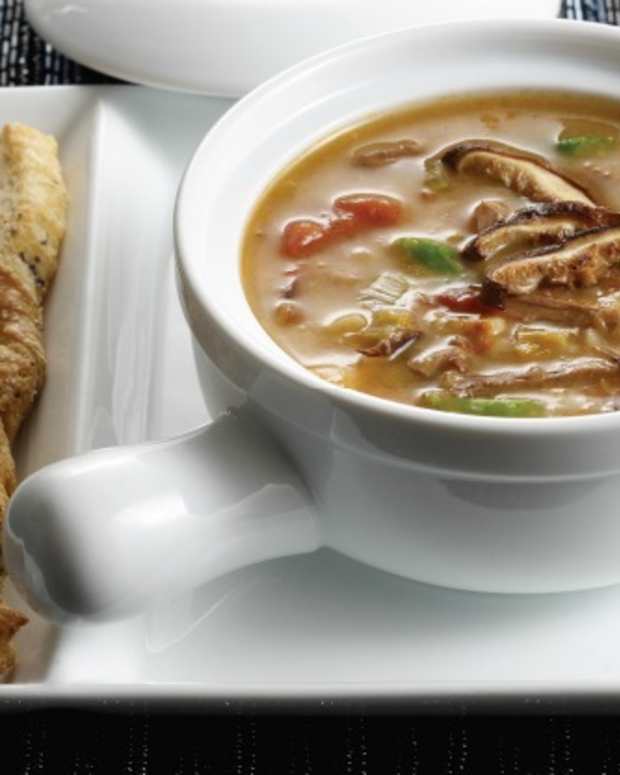 Beefy Mushroom Barley Soup Jamie Geller