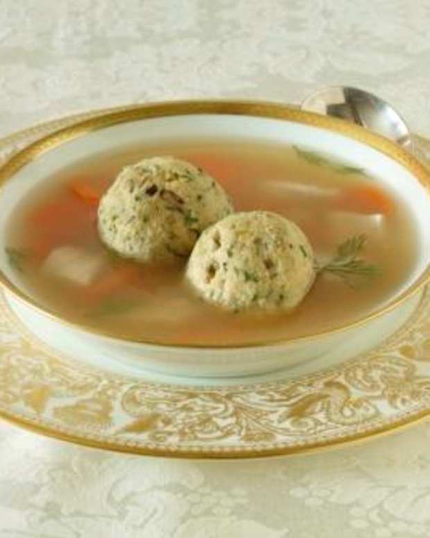 Herbed Matzo Ball Soup Jamie Geller