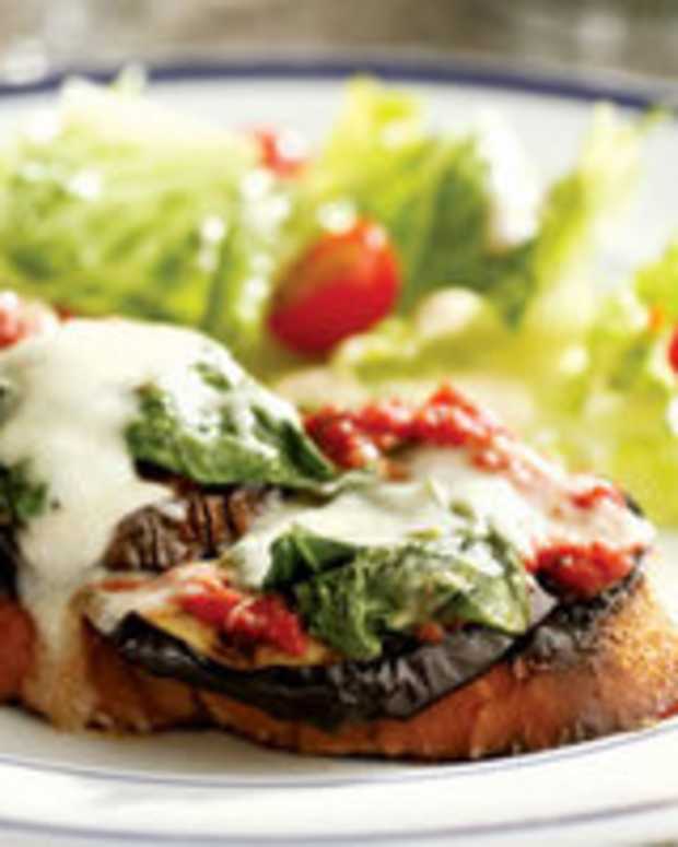 Eggplant Parmesan Stacks Jamie Geller