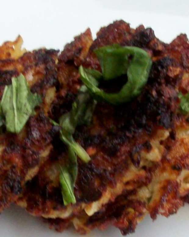 Traditional Potato Latkes with Green Onions Jamie Geller