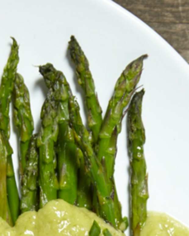 Lamb Bacon Wrapped Asparagus Jamie Geller