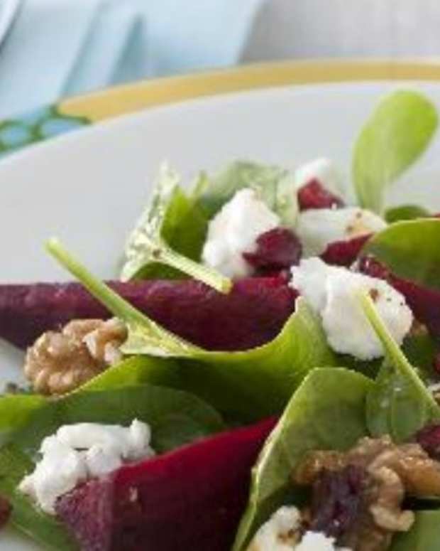 Plum and Goat Cheese Flatbread Jamie Geller