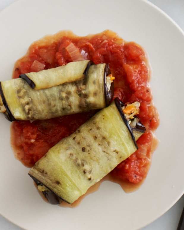 Marinated Eggplant Salad Jamie Geller