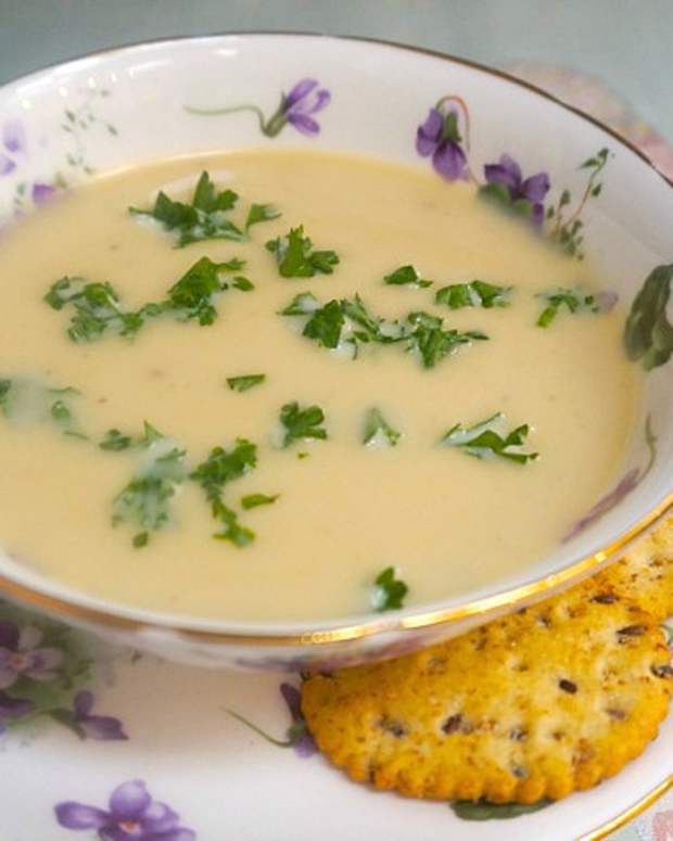 Leek and Baby Spinach Soup Jamie Geller