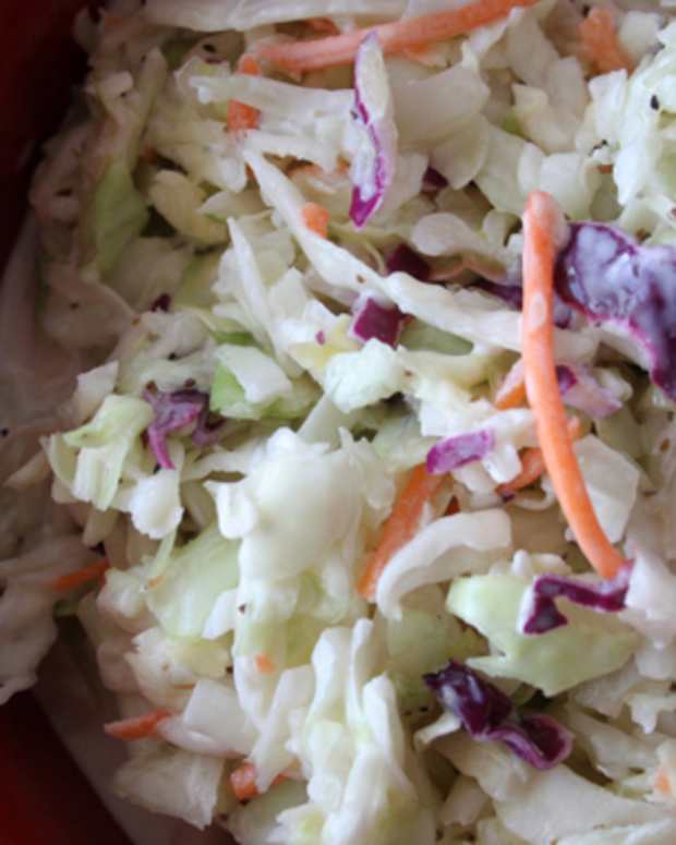 Coleslaw with Raisins and Peanuts Jamie Geller