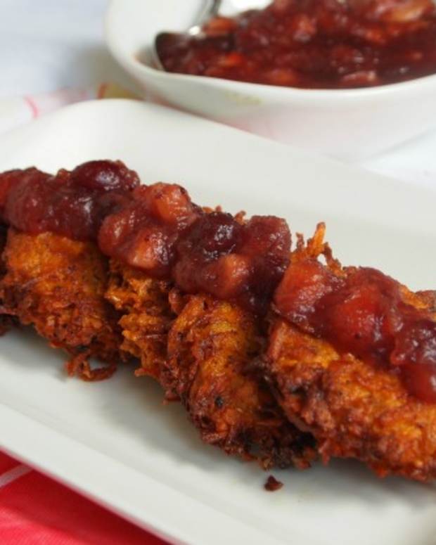Sweet Potato Latkes Yam Latkes Jamie Geller