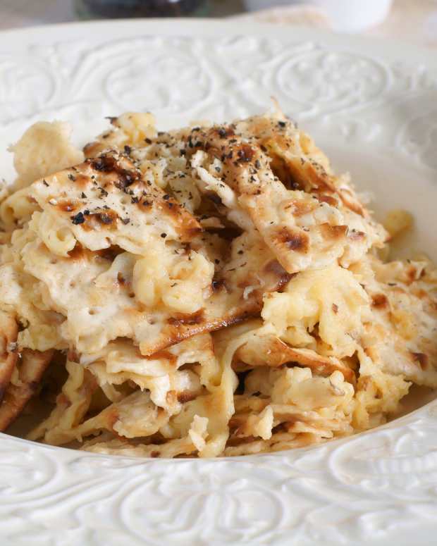 French Toast Matzo with Dill Cream Cheese Jamie Geller