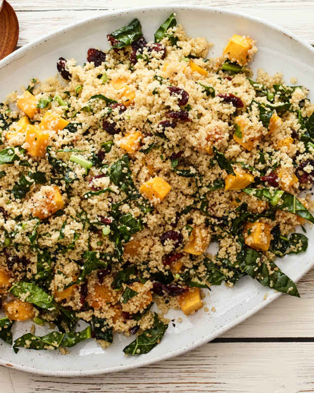 Chicken (or Turkey) Couscous Salad with Grapes, Oranges and Cashews