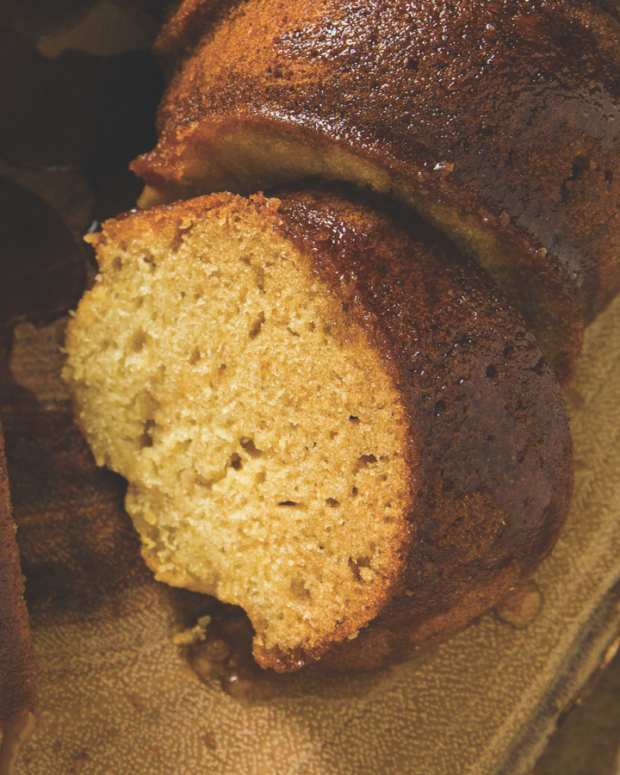 Molasses Spice Bundt Cake with Bourbon Pecan Glaze Jamie Geller