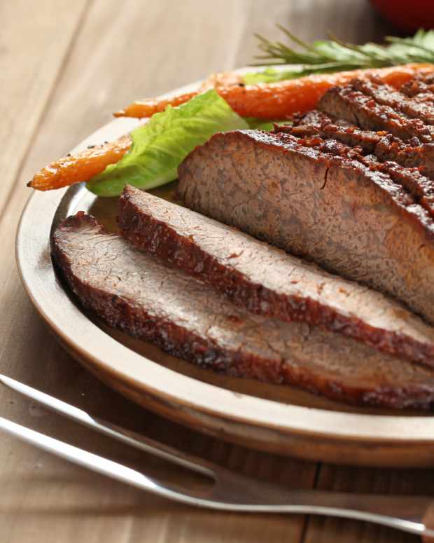 Beef Brisket With Savory Carrots & Prunes Jamie Geller