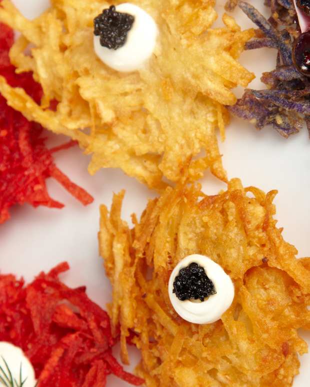 Potato & Sweet Potato Torte Jamie Geller