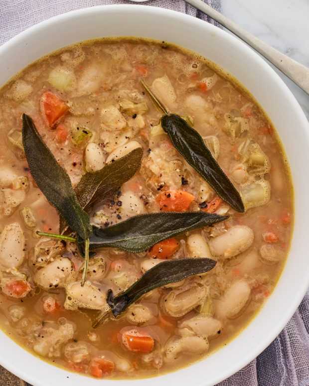 Heirloom White Bean Soup Jamie Geller