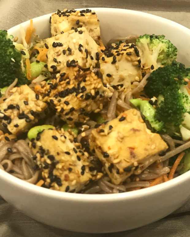 StirFried Tofu with Soba Noodles Jamie Geller