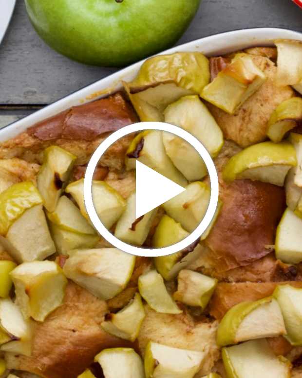 Apple and Honey Bread Pudding Jamie Geller