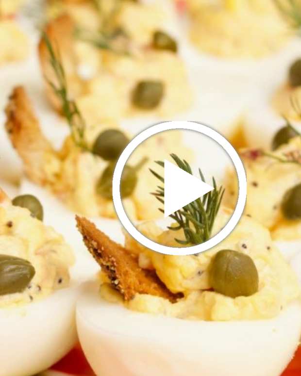 Lox Deviled Eggs with Avocado Jamie Geller