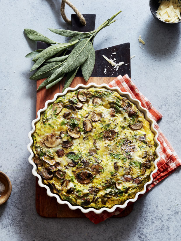 Mushroom Sage Frittata Joy of Kosher