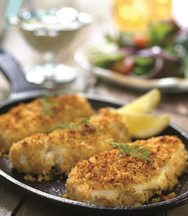 Walnut Crusted Chilean Sea Bass with Lemon Dill Sauce Joy of Kosher