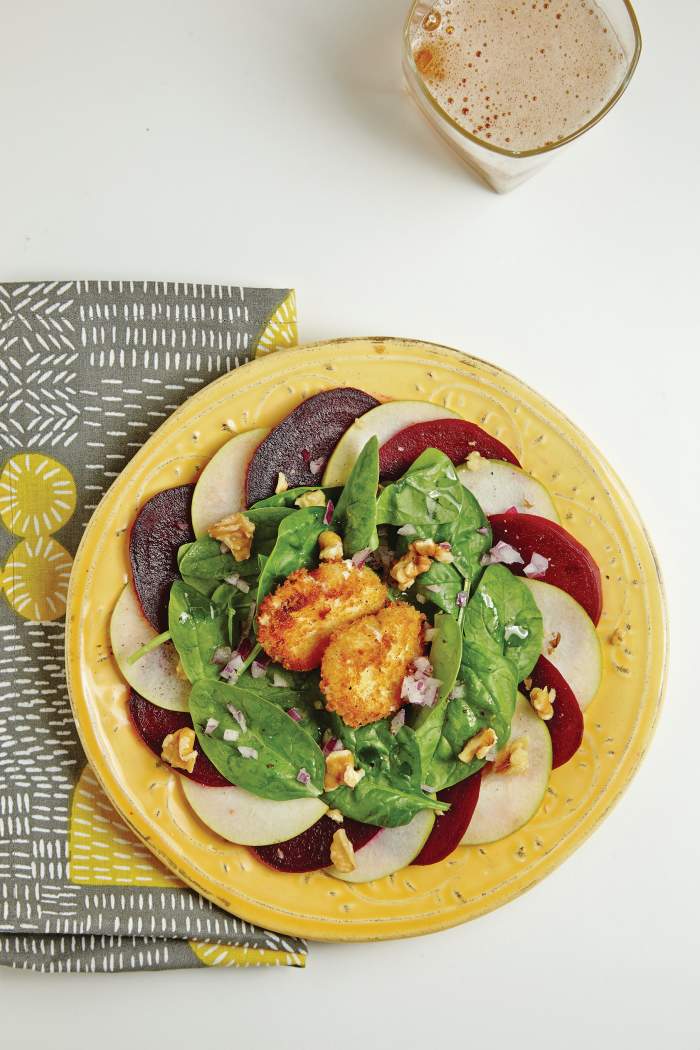 Roasted Beet and Goat Cheese Salad with Pears Jamie Geller