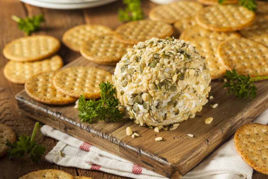 Mock Crab Cheese Ball Jamie Geller