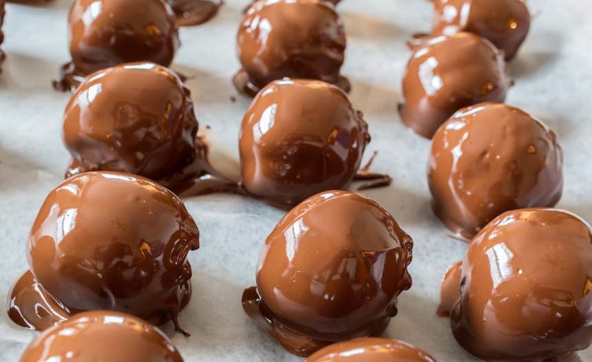 Irresistible Almond Butter Buckeyes Jamie Geller