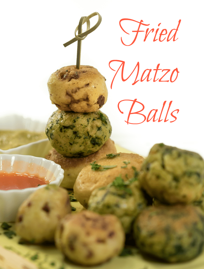 Fried Matzo Ball Dippers Appetizer Jamie Geller