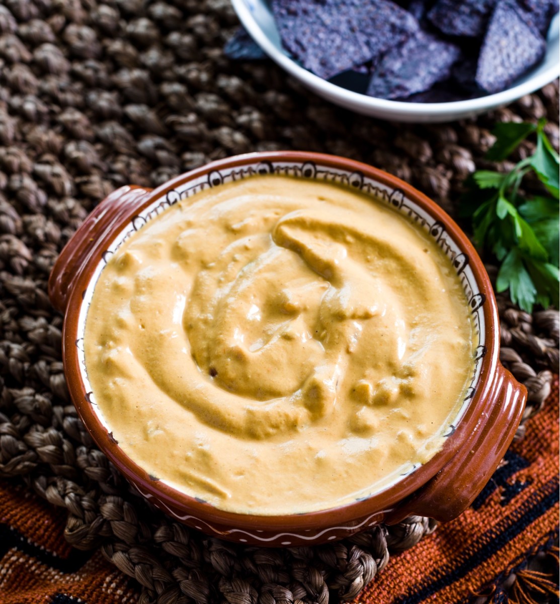 Vegan Queso (Cheese) with Salsa Jamie Geller