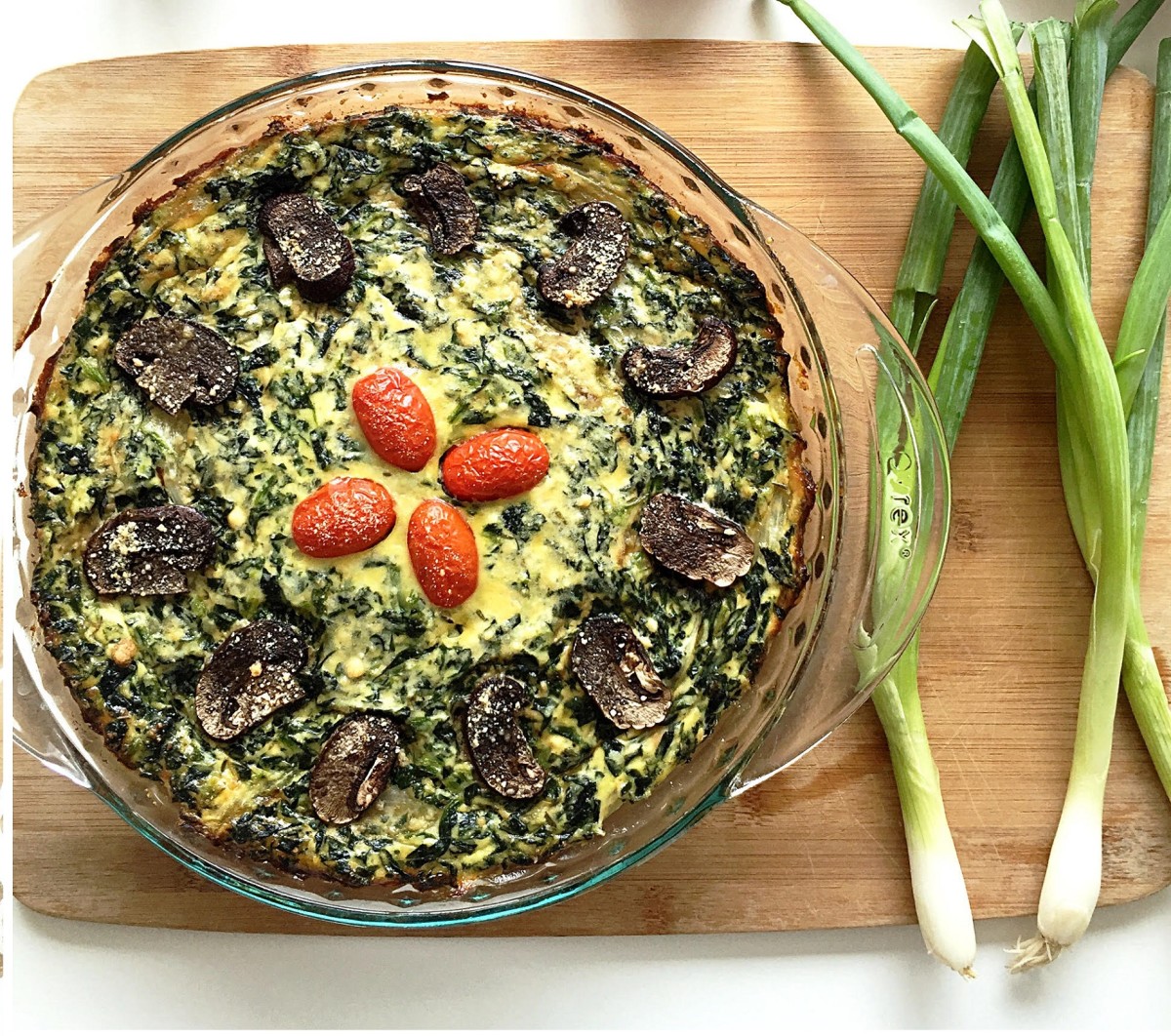 Spinach and Ricotta Quiche Jamie Geller