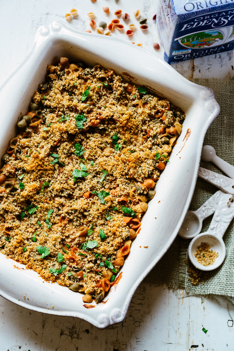 Soy Macaroni and "Cheese" with Vegetable Shells Jamie Geller