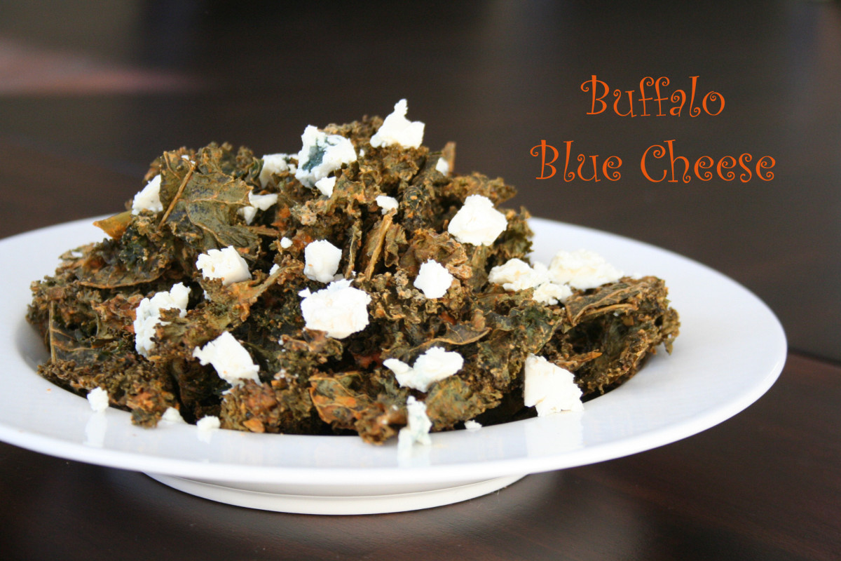 Buffalo Blue Cheese Kale Chips Jamie Geller