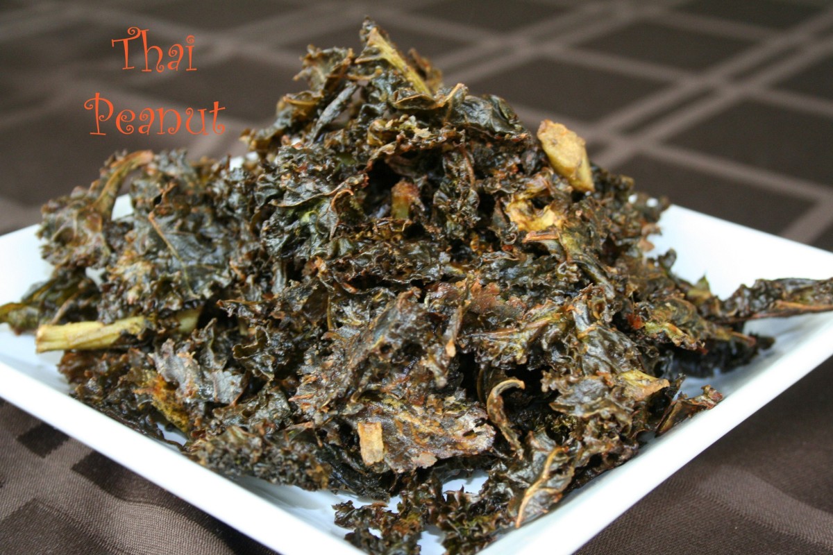 Thai Peanut Kale Chips Jamie Geller