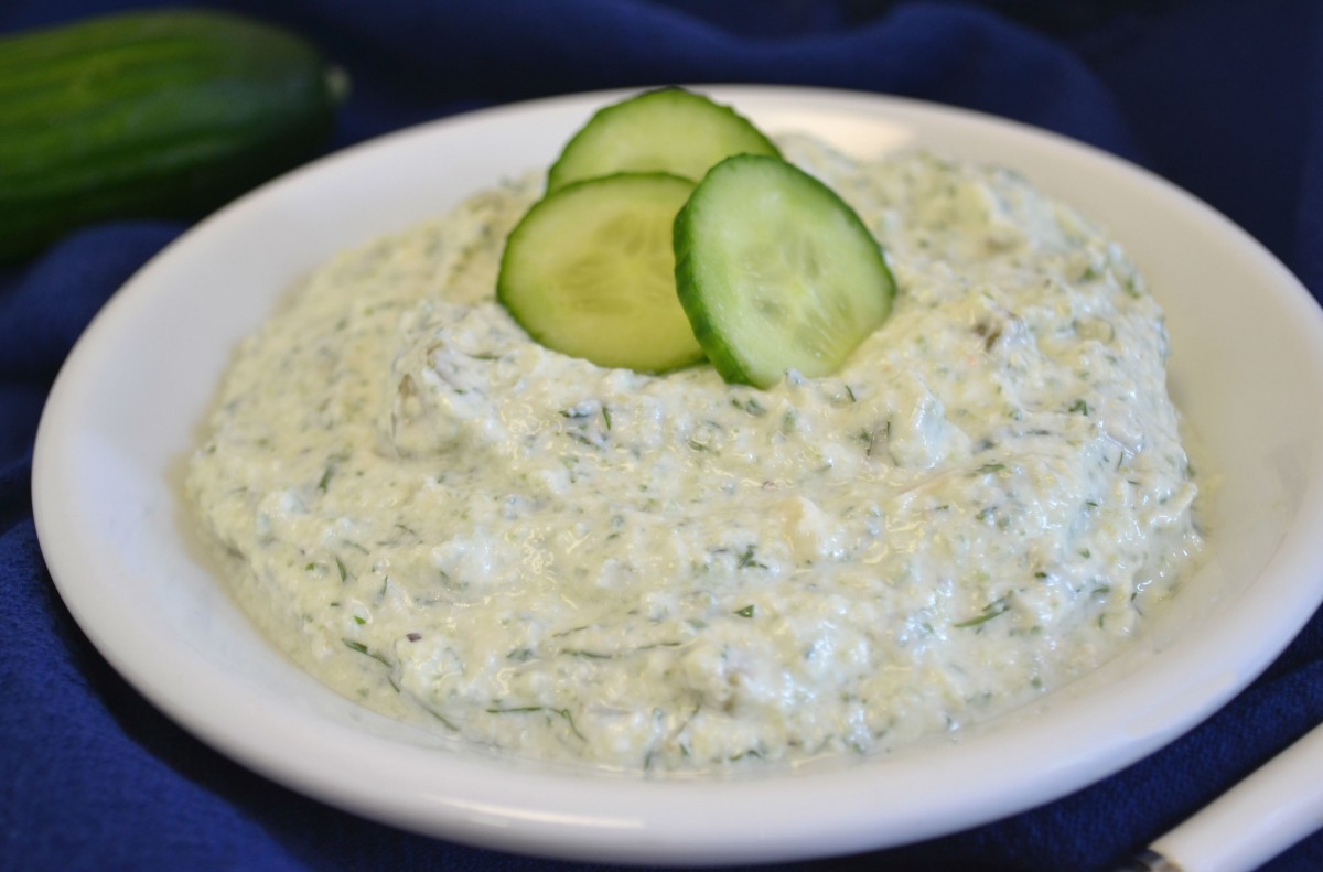 Tzatziki With Cucumber Juice Pulp Jamie Geller