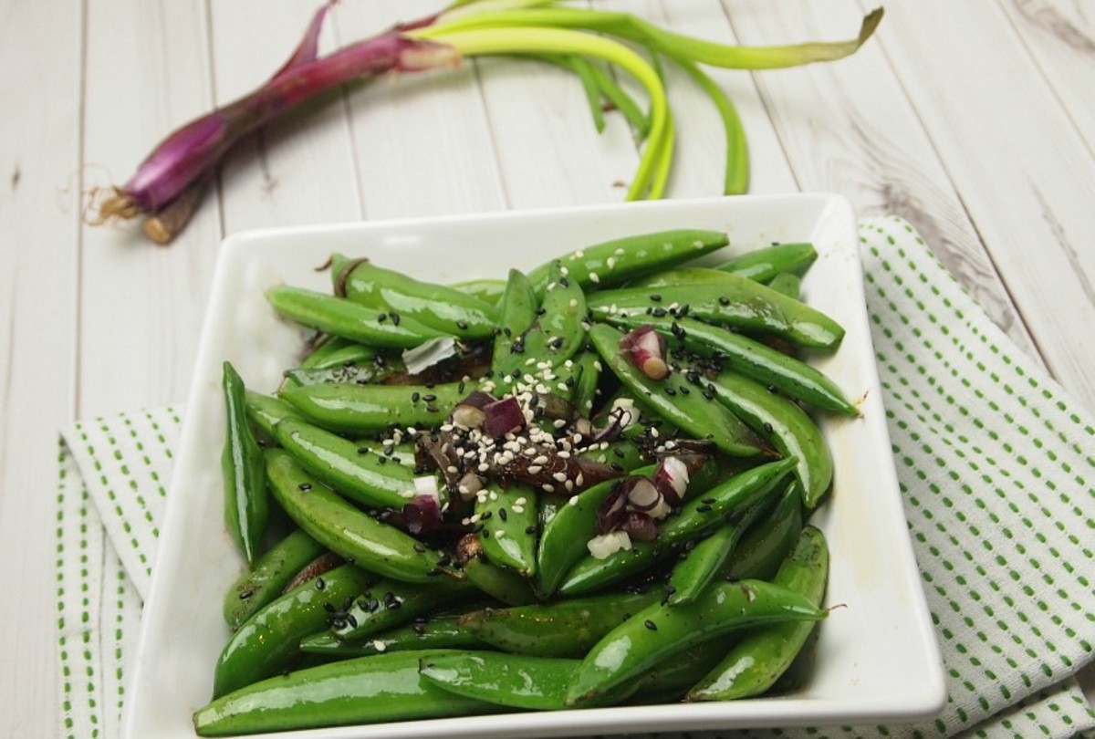 Sauteed Sugar Snap Peas Jamie Geller