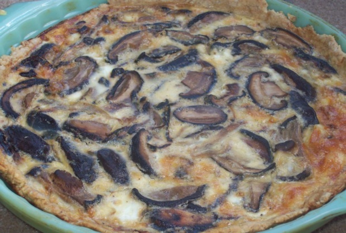 Shiitake Mushroom and Gruyere Quiche Jamie Geller