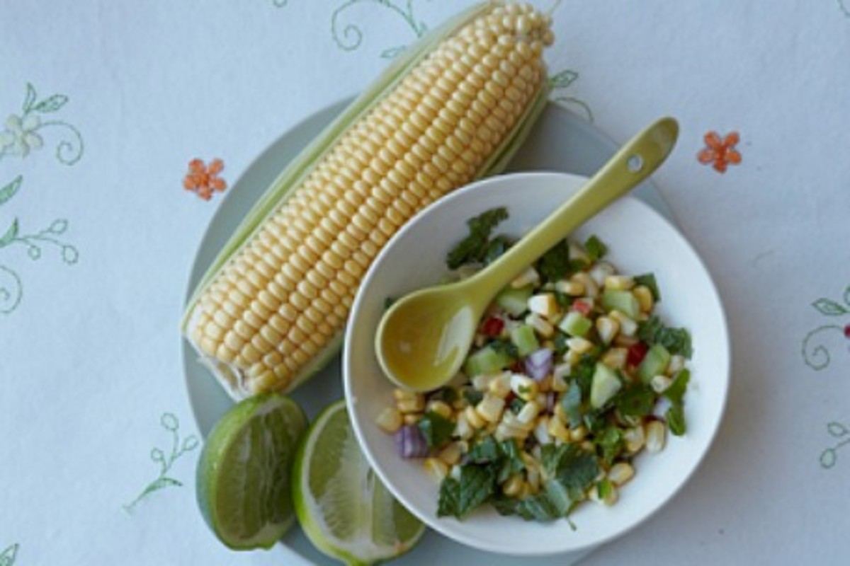 Light Summer Corn Salsa Jamie Geller