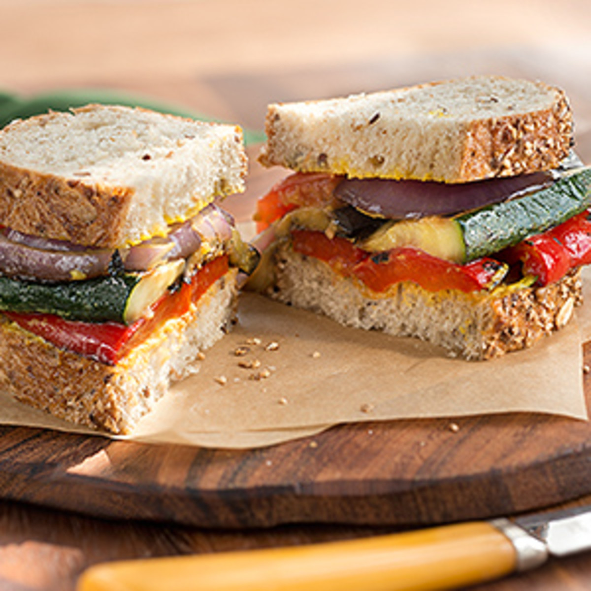 Grilled Herbed Veggie Chicken Sandwich Jamie Geller