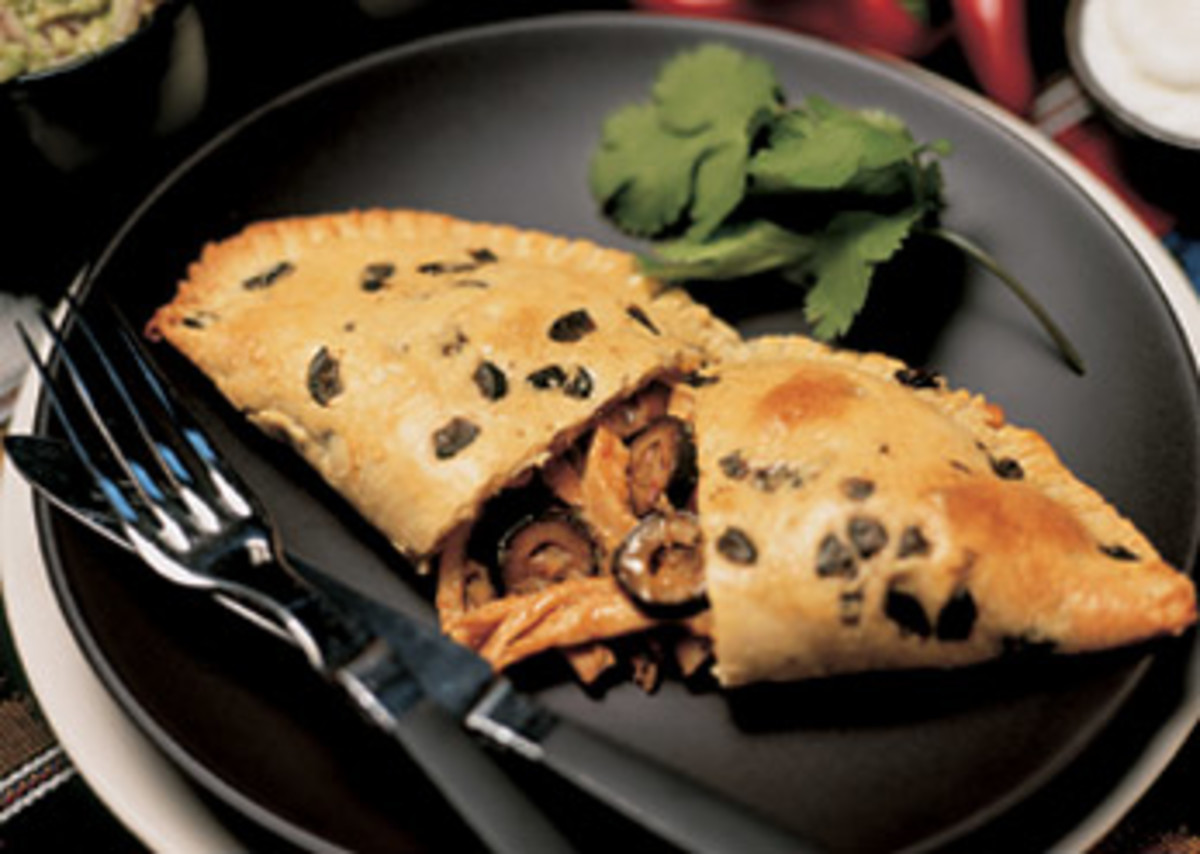 Chipotle Chicken and Olive Empanadas Jamie Geller