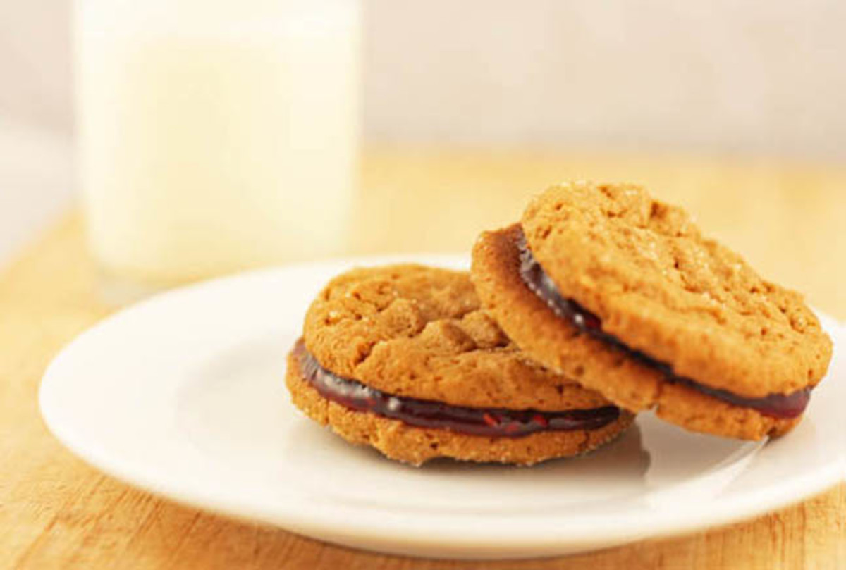 Almond Butter and Jelly Sandwich Cookies Jamie Geller