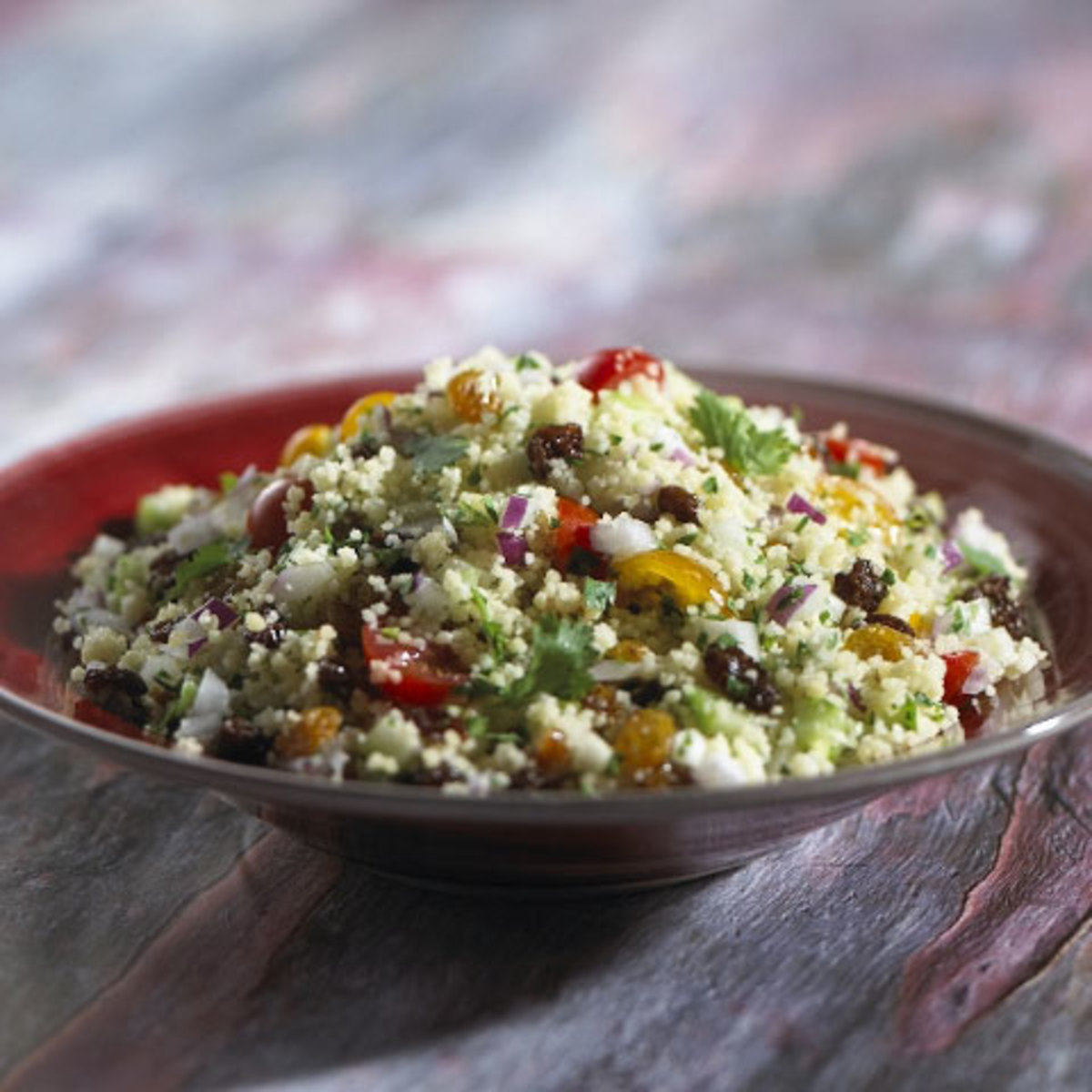 California Raisin Couscous with Vegetables Jamie Geller