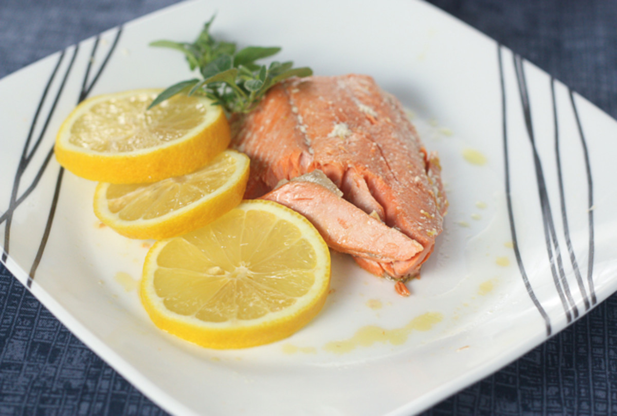 Olive Oil Poached Salmon Jamie Geller