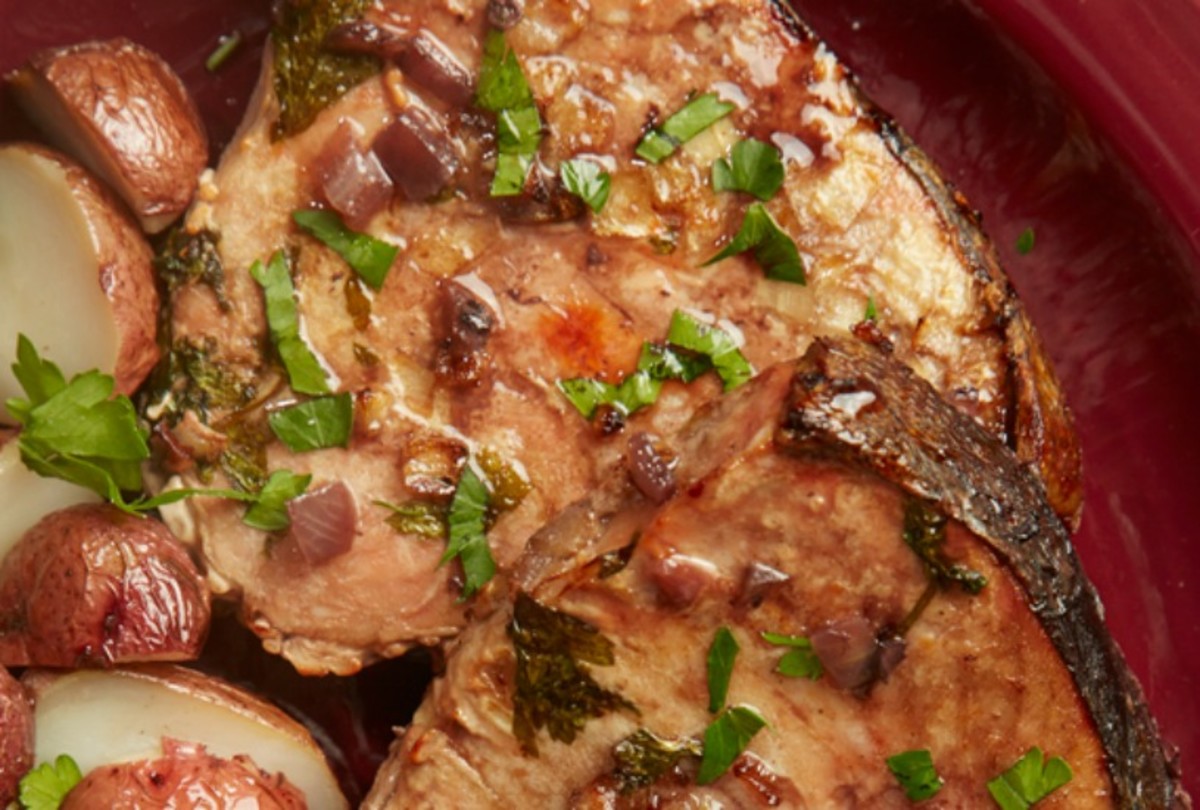 Drunk Tuscan Tuna Steaks Jamie Geller