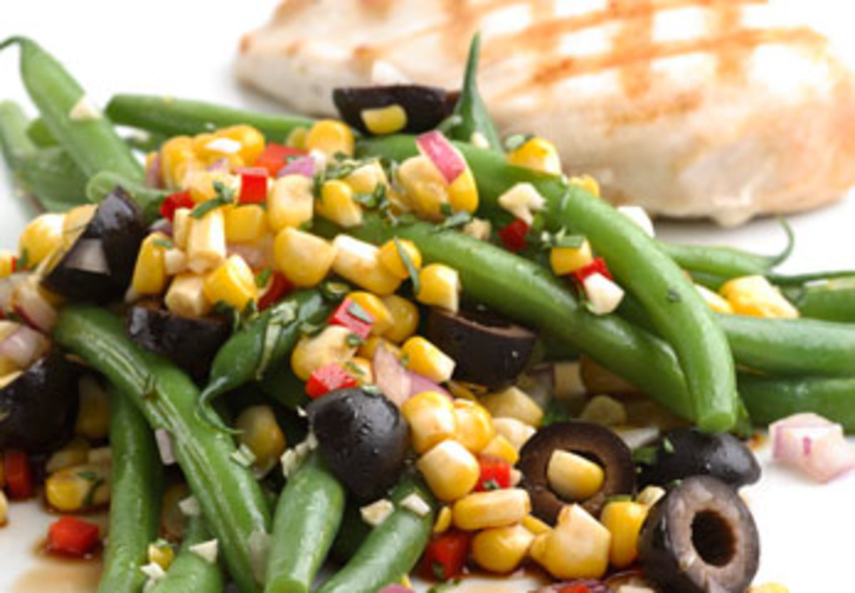 Corn and Green Bean Salad Jamie Geller