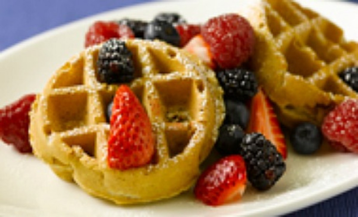 Oatmeal Pecan Waffles (or Pancakes) Jamie Geller