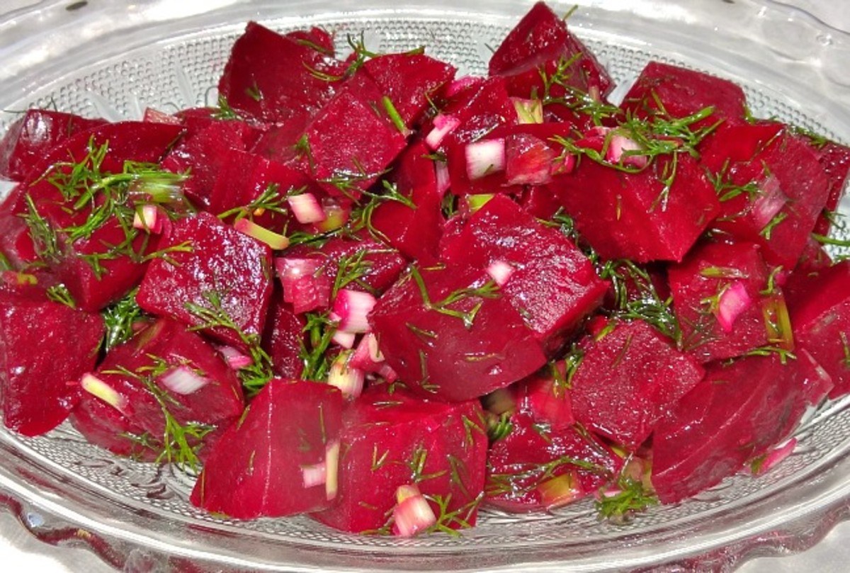 Beet Salad with Scallions and Dill Jamie Geller