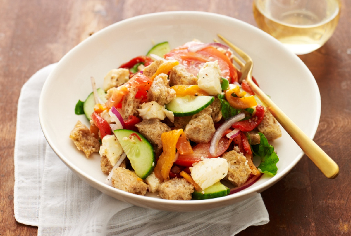 Roasted Pepper Panzanella Jamie Geller