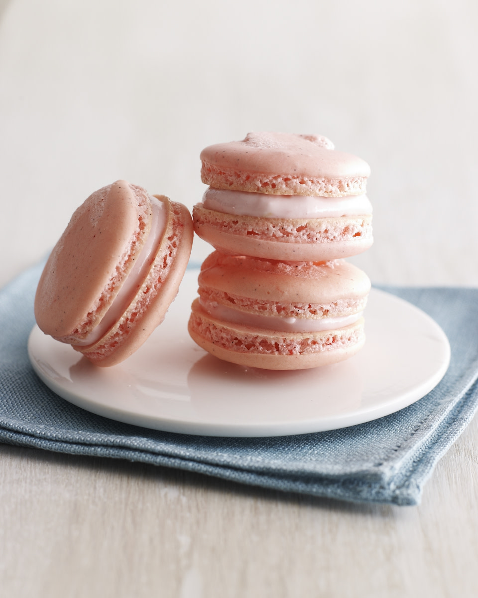 Raspberry Macarons with Cream Cheese Filling Jamie Geller